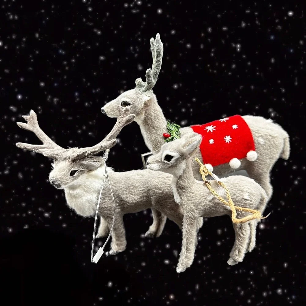 Target Reindeer Christmas Deer Ornaments from Target Wondershop 3 Set 3